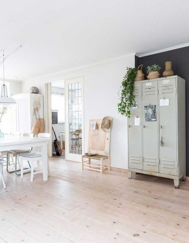 Wooden Table, Industrial Gray Backdrop