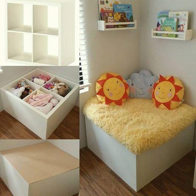 Hidden Storage Corner Seat
