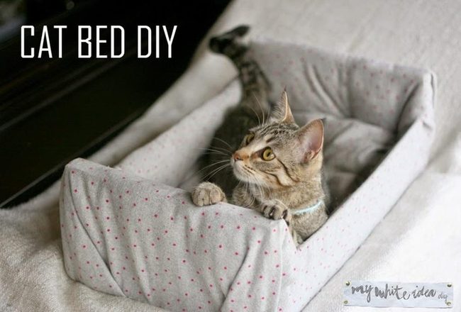 Gray Padded Cat Nest