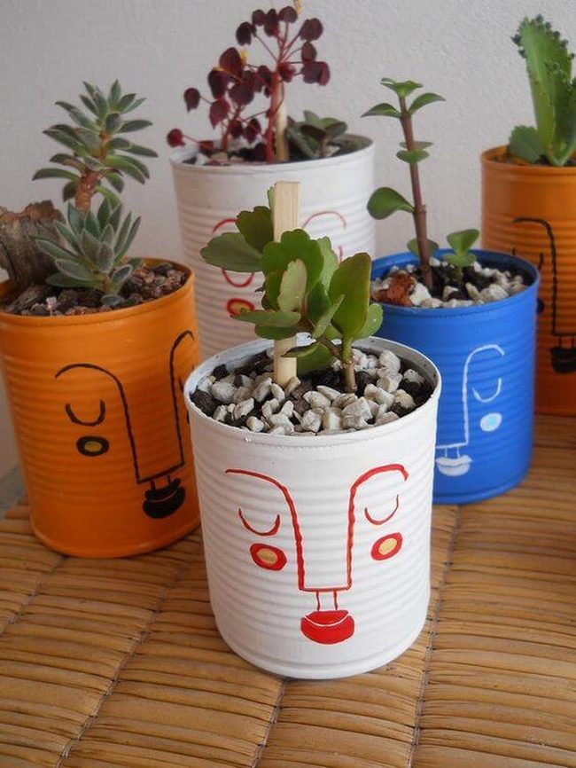 Painted Plant Pots Personality
