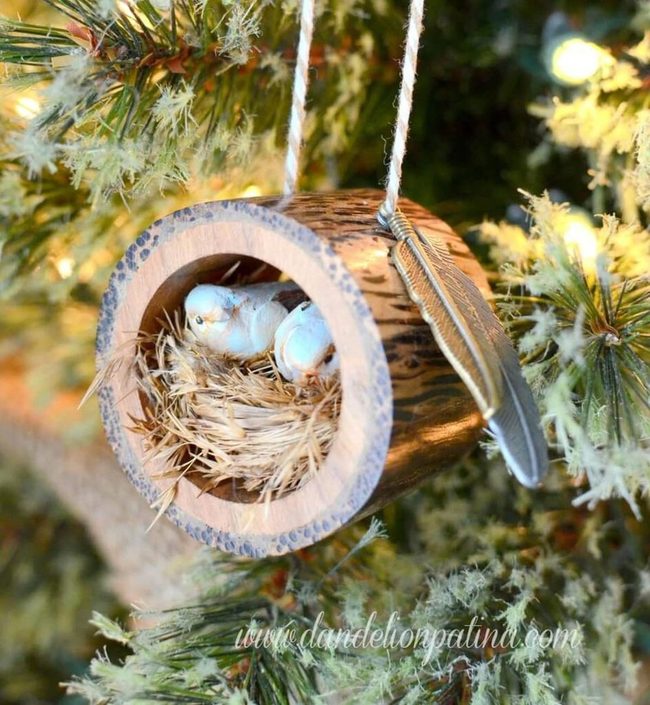 Twig Nests With Feather Details