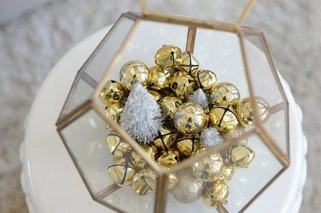 Metallic Bell Terrariums Sparkle