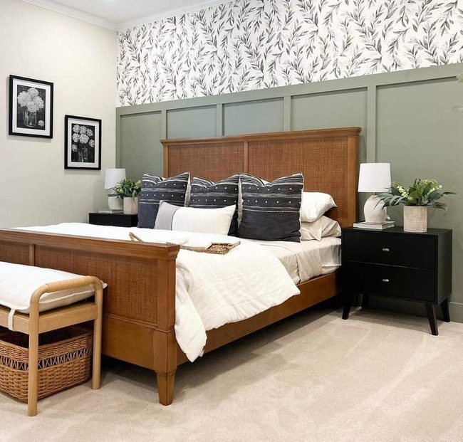 Evergreen Shiplap Meets Cane Bed