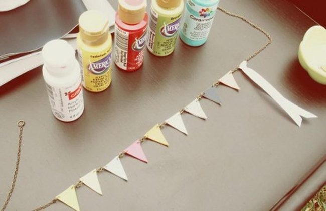 Pastel Triangle Jewelry Painting