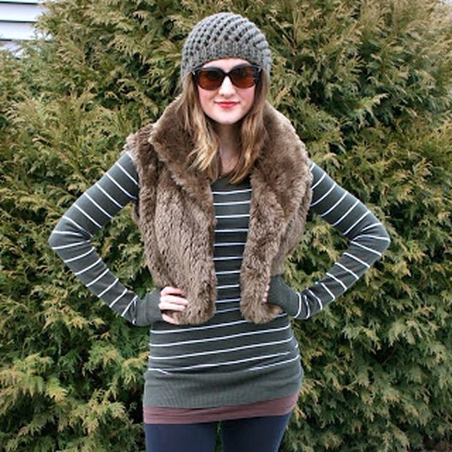 Brown Fur Layered Confidence
