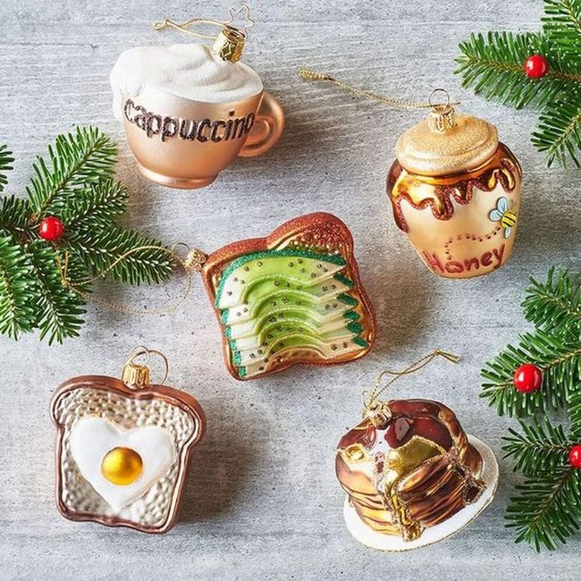 Glossy Breakfast Ornaments Collection
