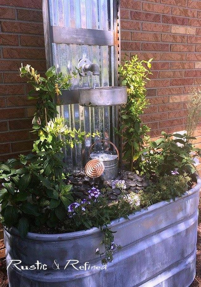 Flowing Water Feeds Garden