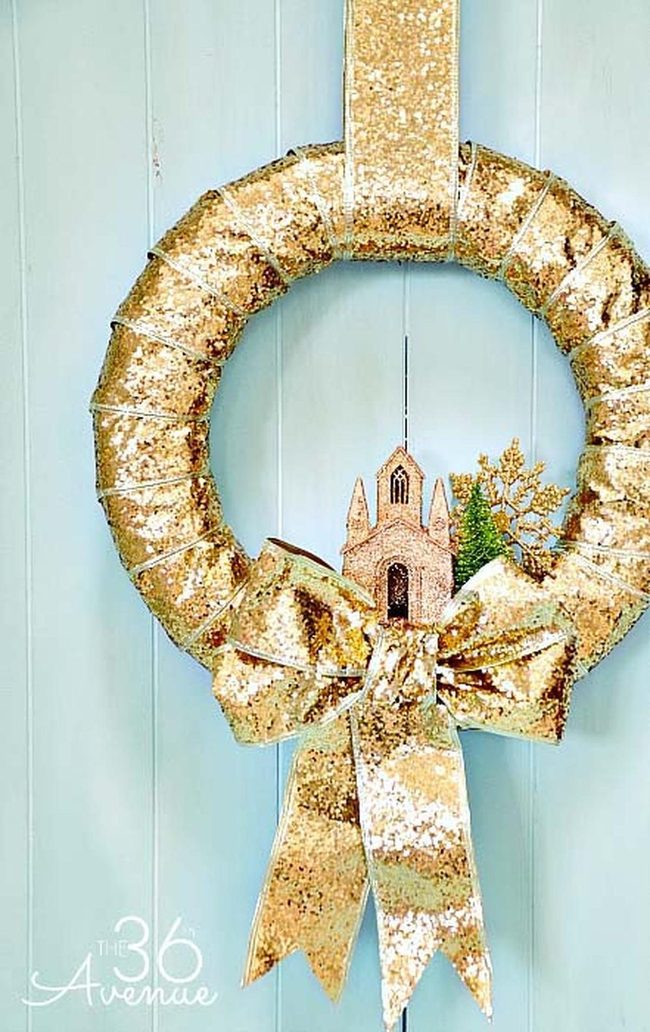 Sparkling Diy Door Wreath