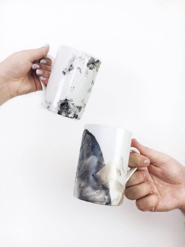 Marbled Ceramic Kitchen Art