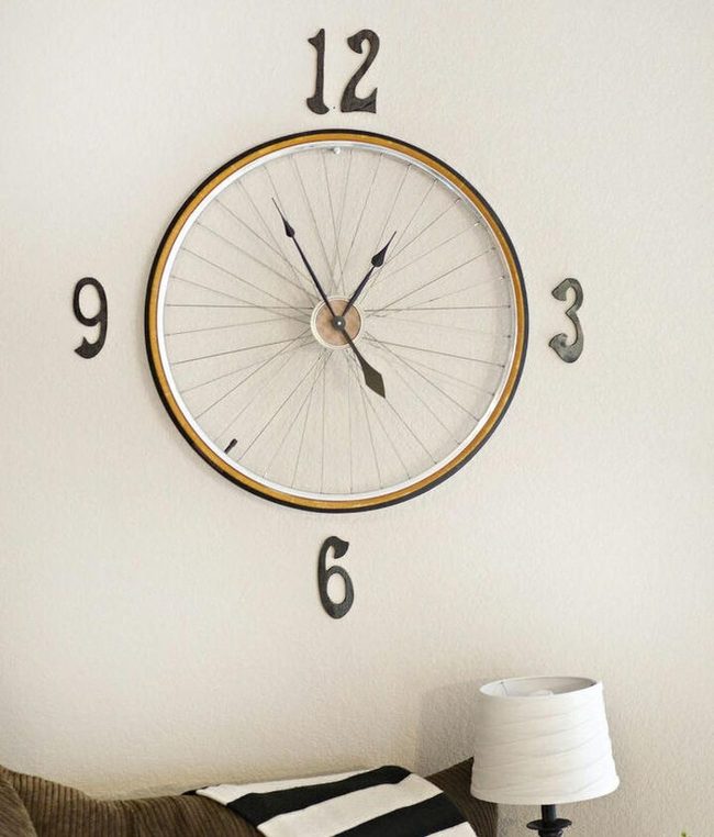 Bicycle Wheel Wall Clock Statements