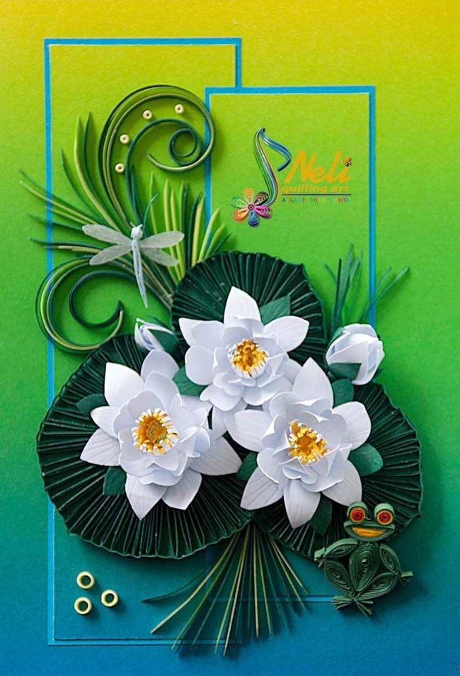 White Flowers, Golden Garden