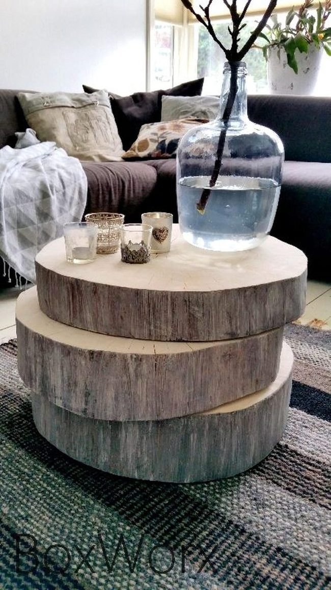 Stacked Wood Table Anchor