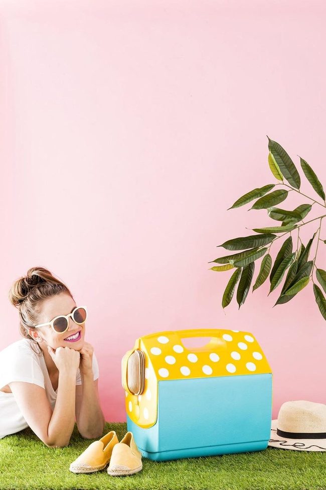 Yellow Polka-Dot Summer Picnic