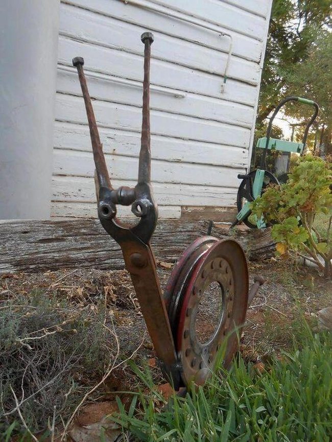 Reclaimed Metal Garden Sculptures