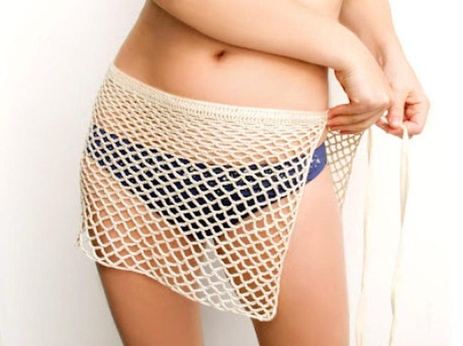 Beige Netting, Navy Contrast