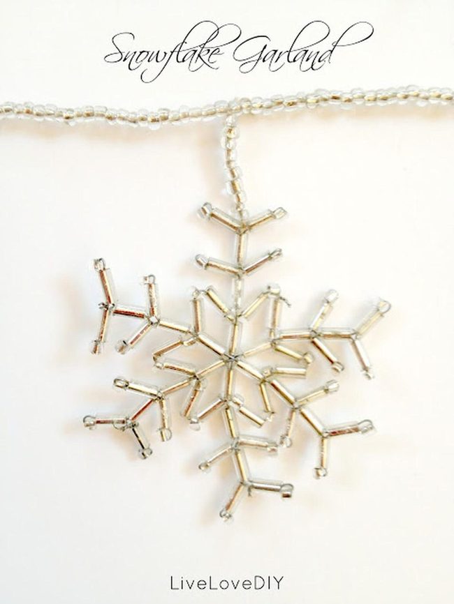 Crystal Snowflake Strands