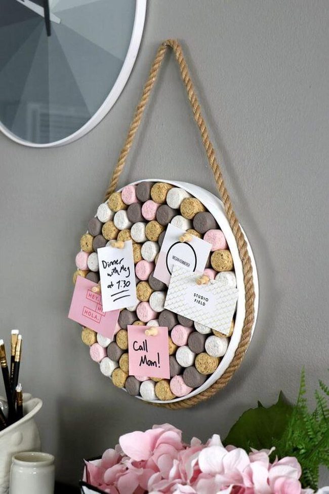 Pastel Cork Circle Board