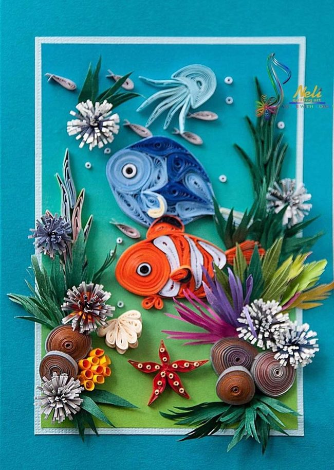 Blue Orange Underwater Motion