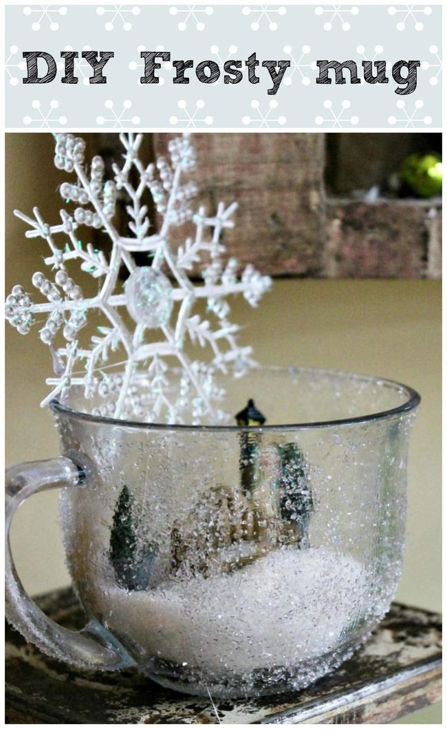 Glitter Swirl Mug Snow Globe
