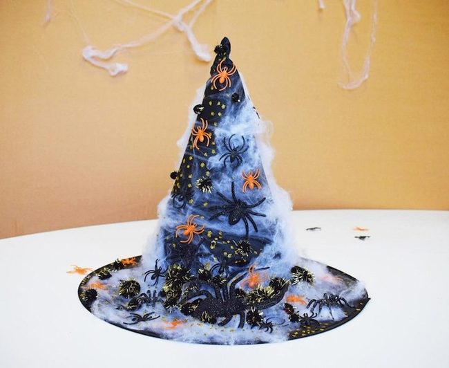 Black Witch Hats With Spider Webs