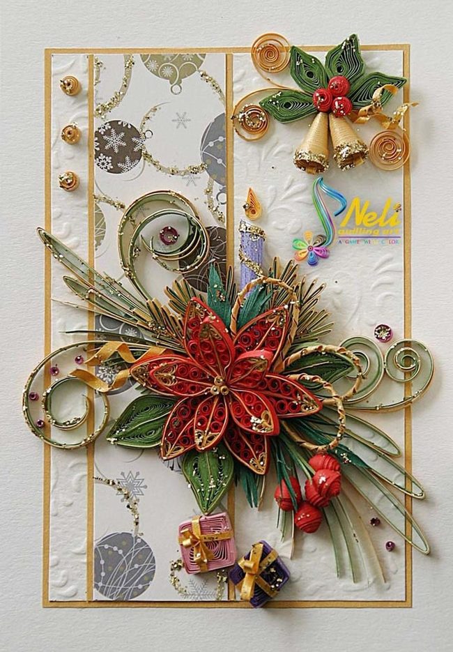 Crimson Spirals With Festive Details