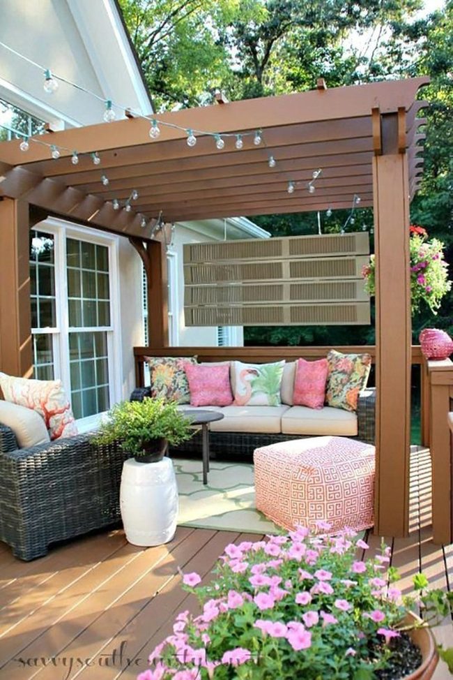 Backyard Lights, Blooming Cushions