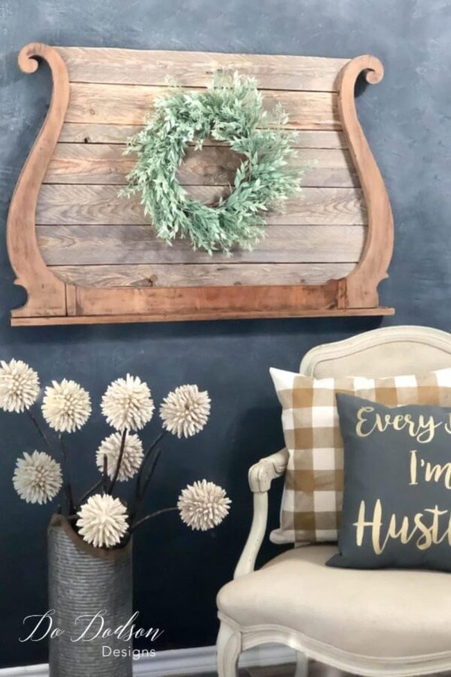 Inverted Carved Wood Wall Art