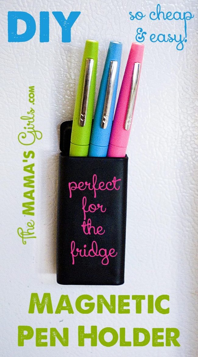 Black Magnetic Pen Station