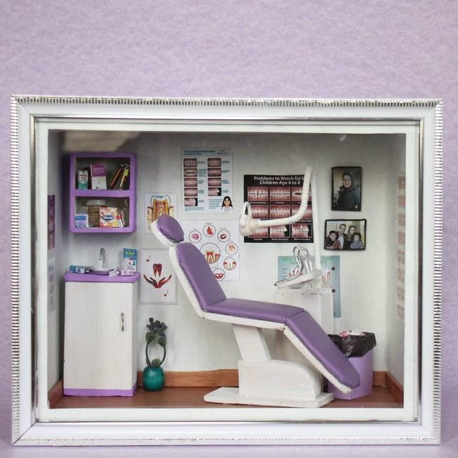 Tiny Dental Chair Diorama