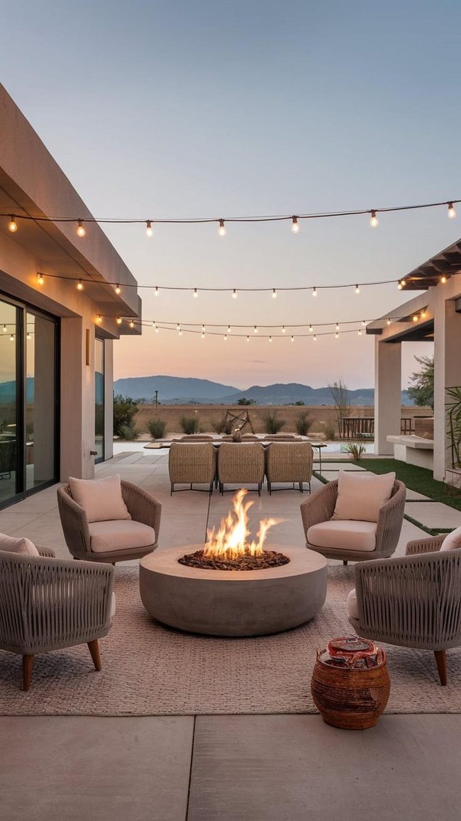 Concrete Stained Rich Earth Tones