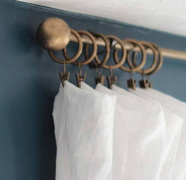 Bronze And White Curtain Elegance