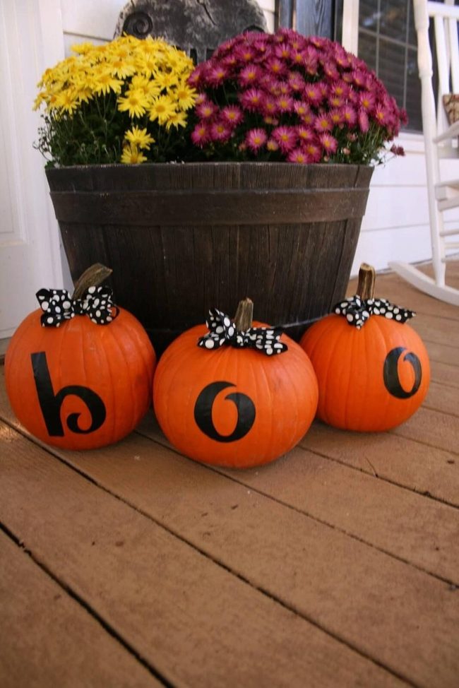 Orange Pumpkins Polka Dot Bows