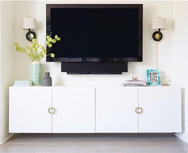 White Cabinets Gold Hardware Minimalist