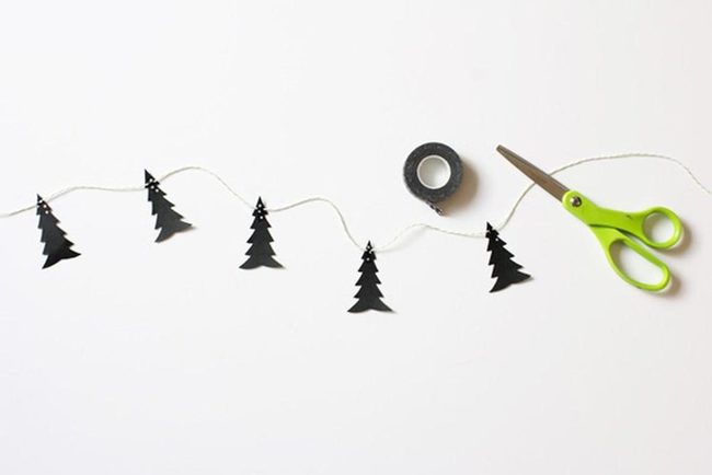 Black Paper Tree Silhouettes