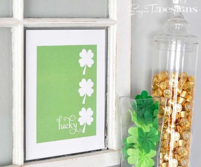 Green Cardstock Leprechaun Cutouts