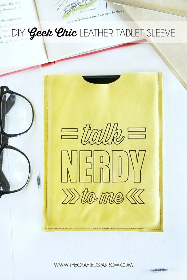 Nerdy Yellow Tech Sleeve