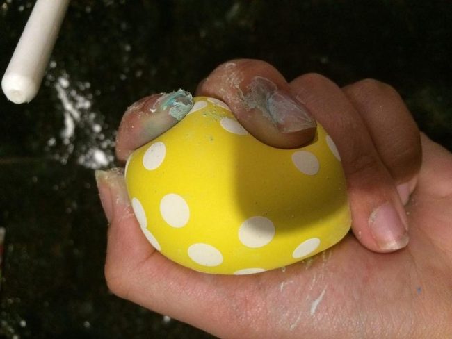 Yellow Polka Dot Creation