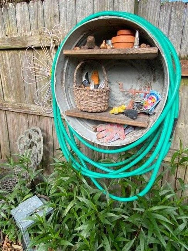 Galvanized Metal Garden Storage