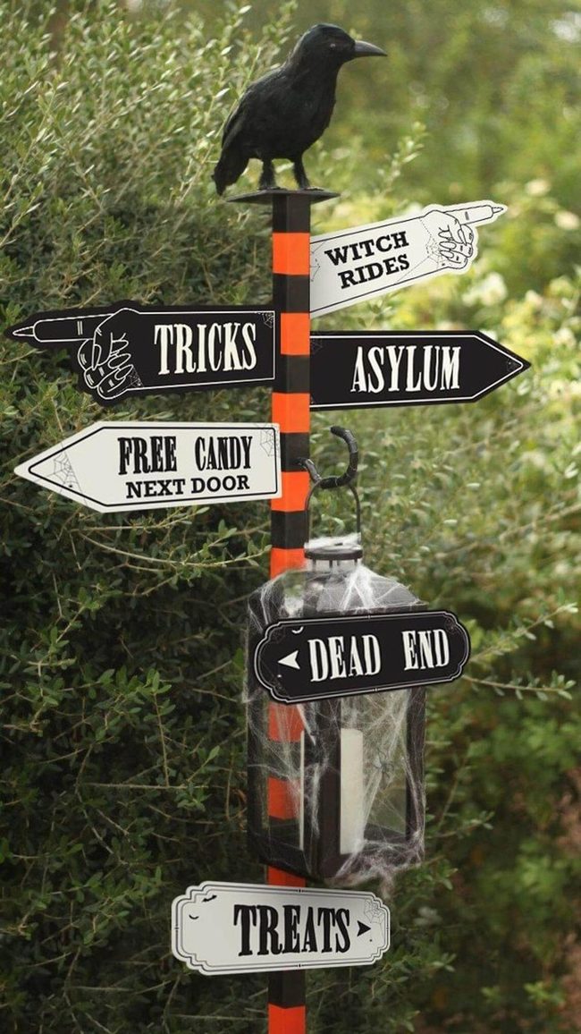 Dark Crow Orange Striped Wayfinding