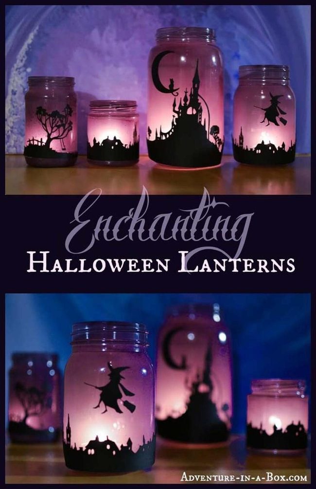 Glowing Ghost Jar Luminaries