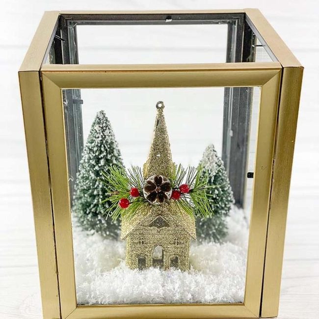 Dollar Store Miniature Winter Display