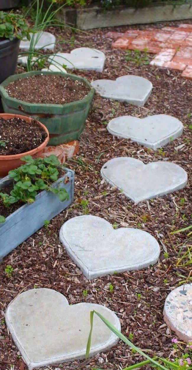 Gray Concrete Heart Pathway