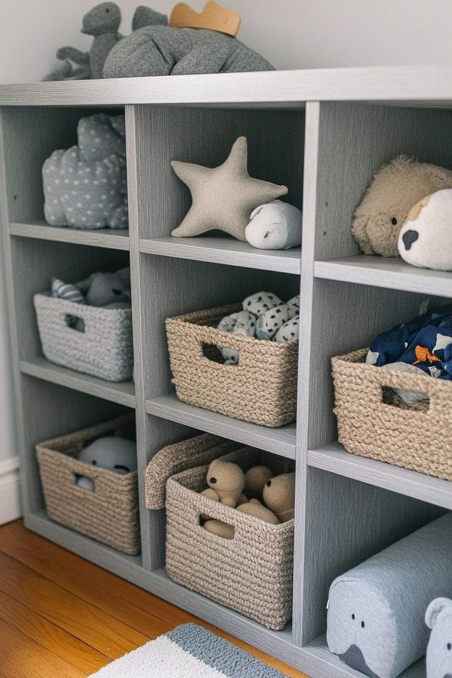 White Kallax Cubbies For Infant Options