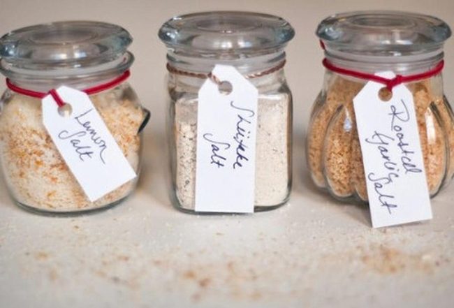 Homemade Flavored Salts Gift