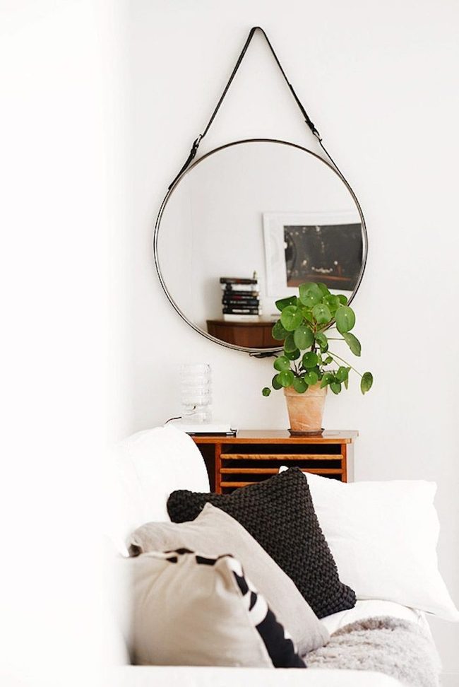 Leather Belts Frame Mirror