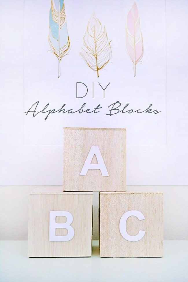 Pastel Feathers Golden Wooden Letters