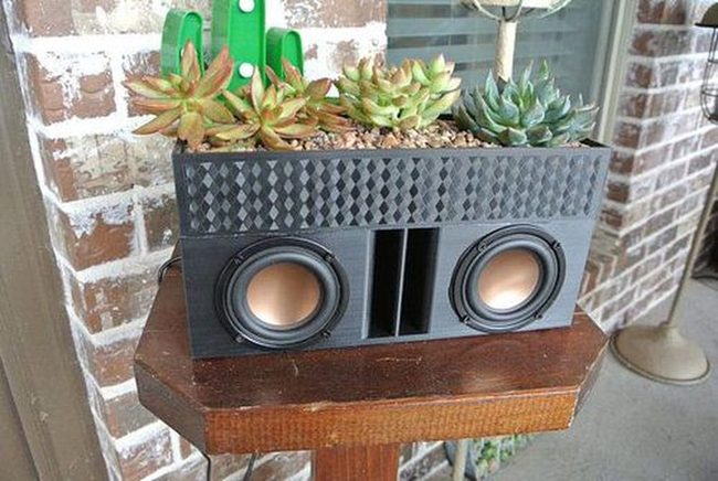 Retro Boombox Succulent Garden