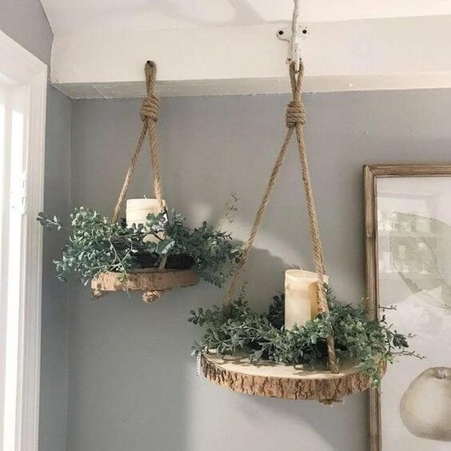Cascading Green Walls With Candlelight