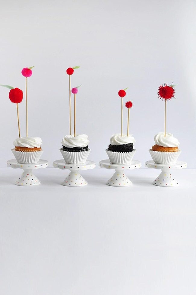 Frosted Peaks With Pom-Pom Toppers