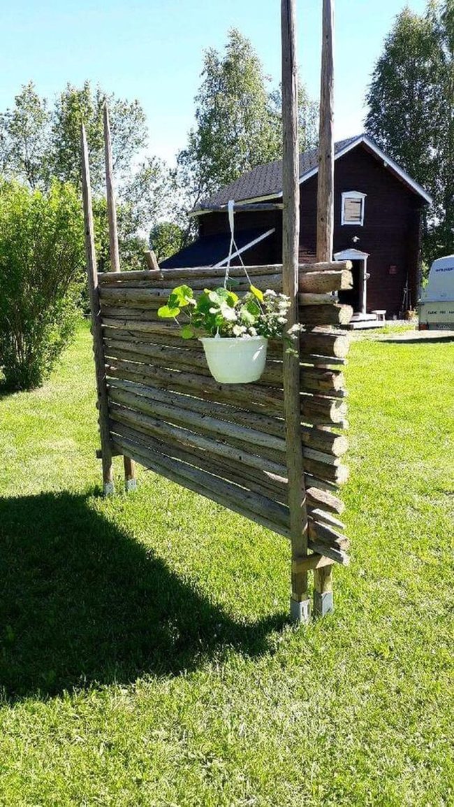 Weathered Wood Garden Privacy